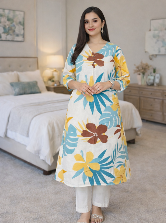 Urmi fashion Comfort Fit Premium Cotton Kurti for Everyday Style